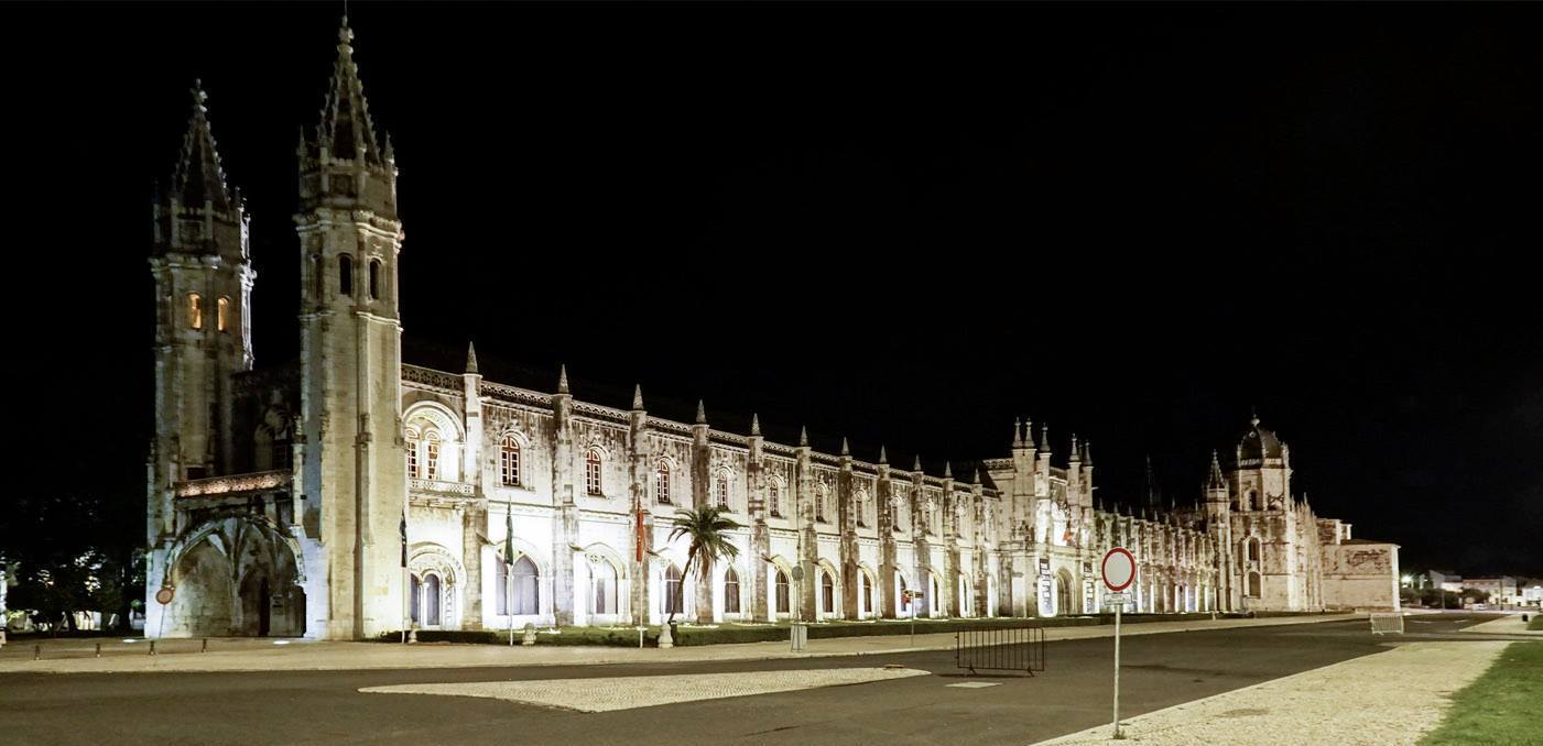 Mosteiro dos Jerónimos by night. Lisbon.